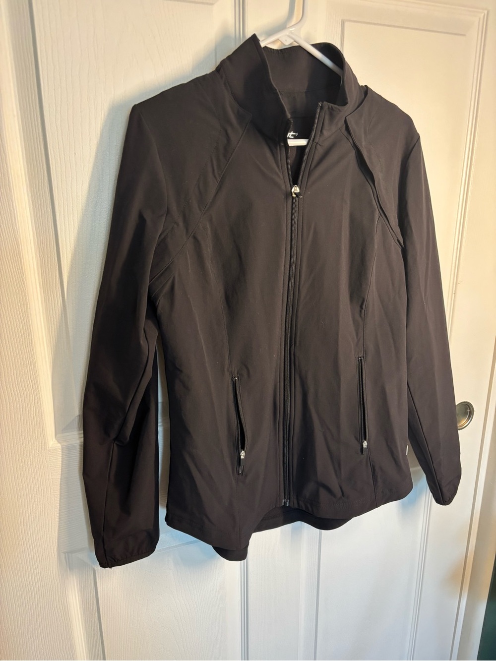 Jofit Black Convertible Golf Jacket Vest Zip-Off Sleeves Magnetic Trim M - Picture 3 of 15